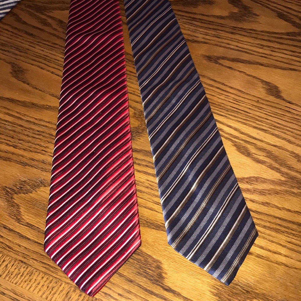 2 Ermenegildo Zegna Silk Neckties EUC!